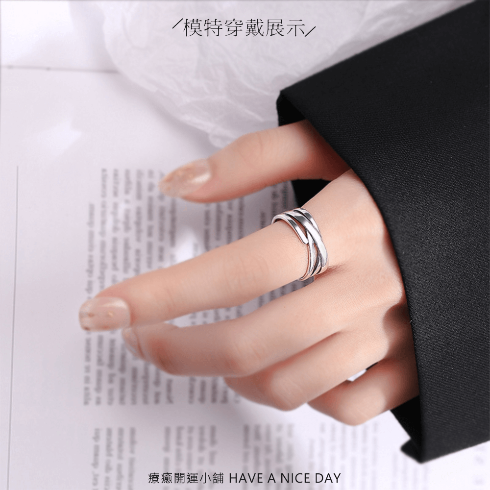 交錯時空戒指 活口可調節戒圍:圖片 3